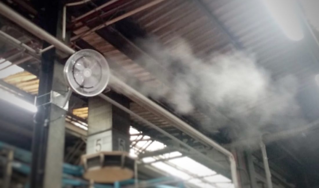 Impianto nebulizzazione per raffrescamento e antizanzare